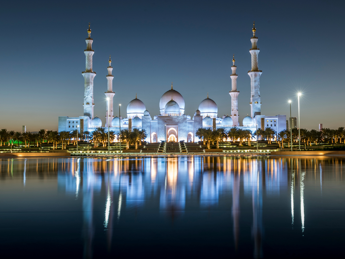 Que faire à Dubai : mosquée Sheikh Zayed à Abu Dhabi